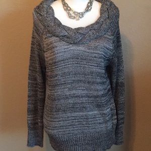 Johnpaulrichard xl sweater with shimmer